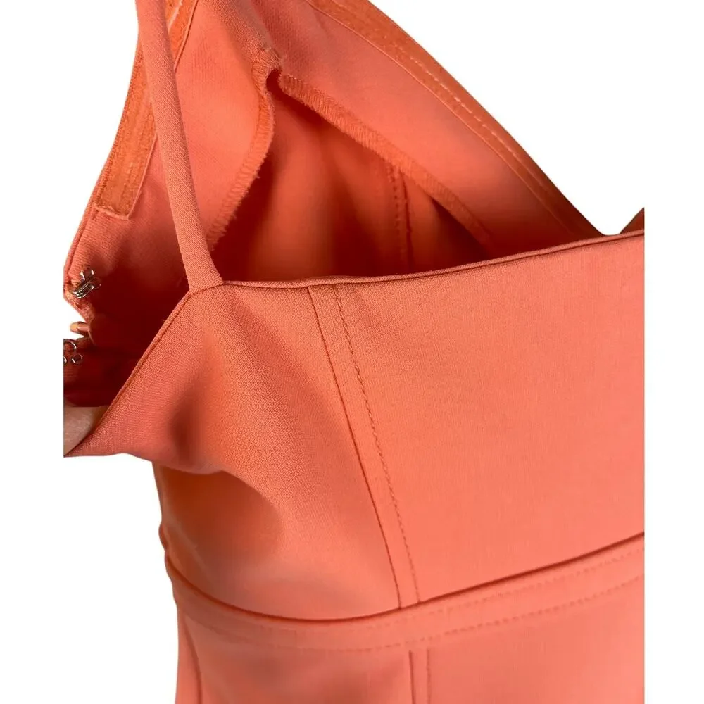 LIKELY Lillie Mini Dress Stretchy Spaghetti‎ Straps in Coral Size 4 - Picture 9 of 9